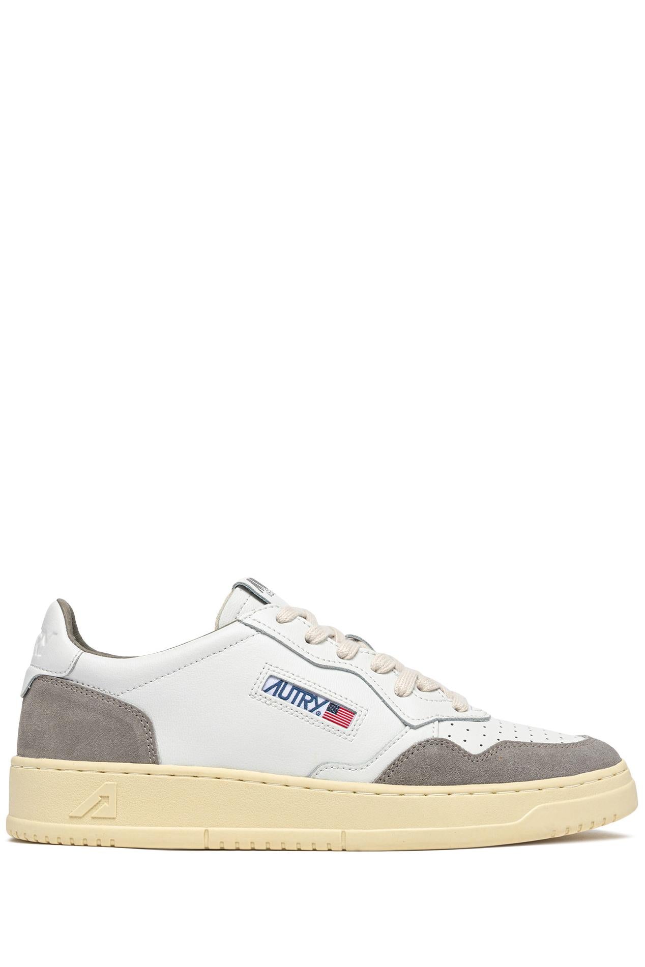 Sneaker medalist en cuir supersoft et daim