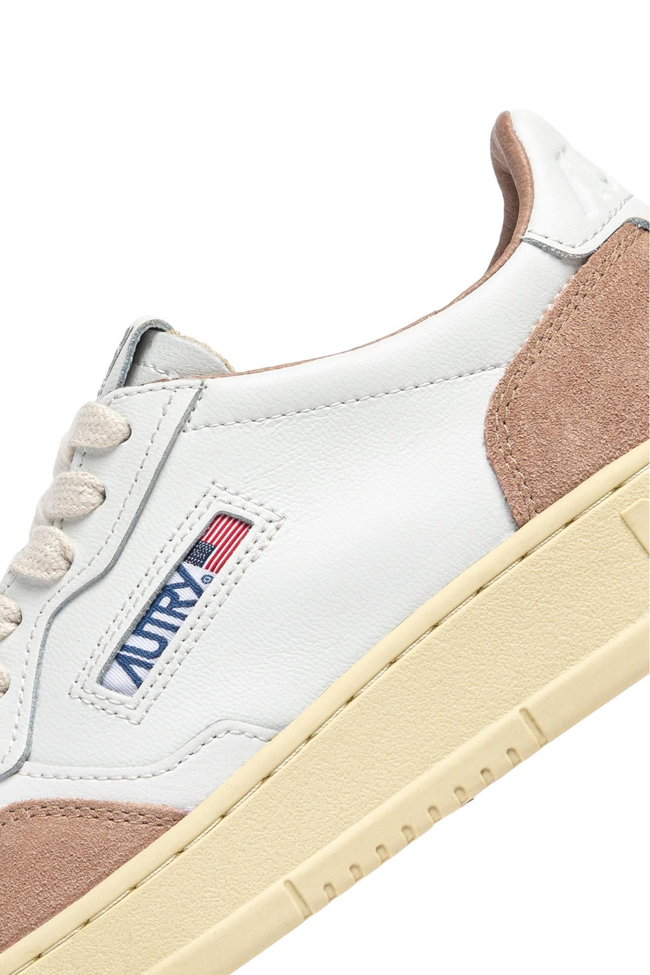 Sneaker femme medalist en cuir de chèvre et daim