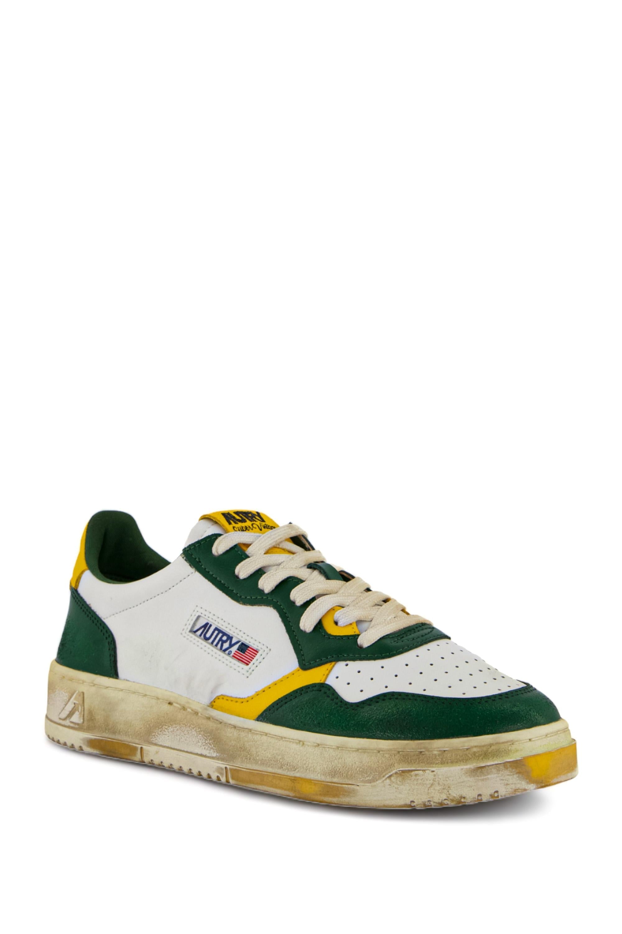 Sneaker super vintage en cuir