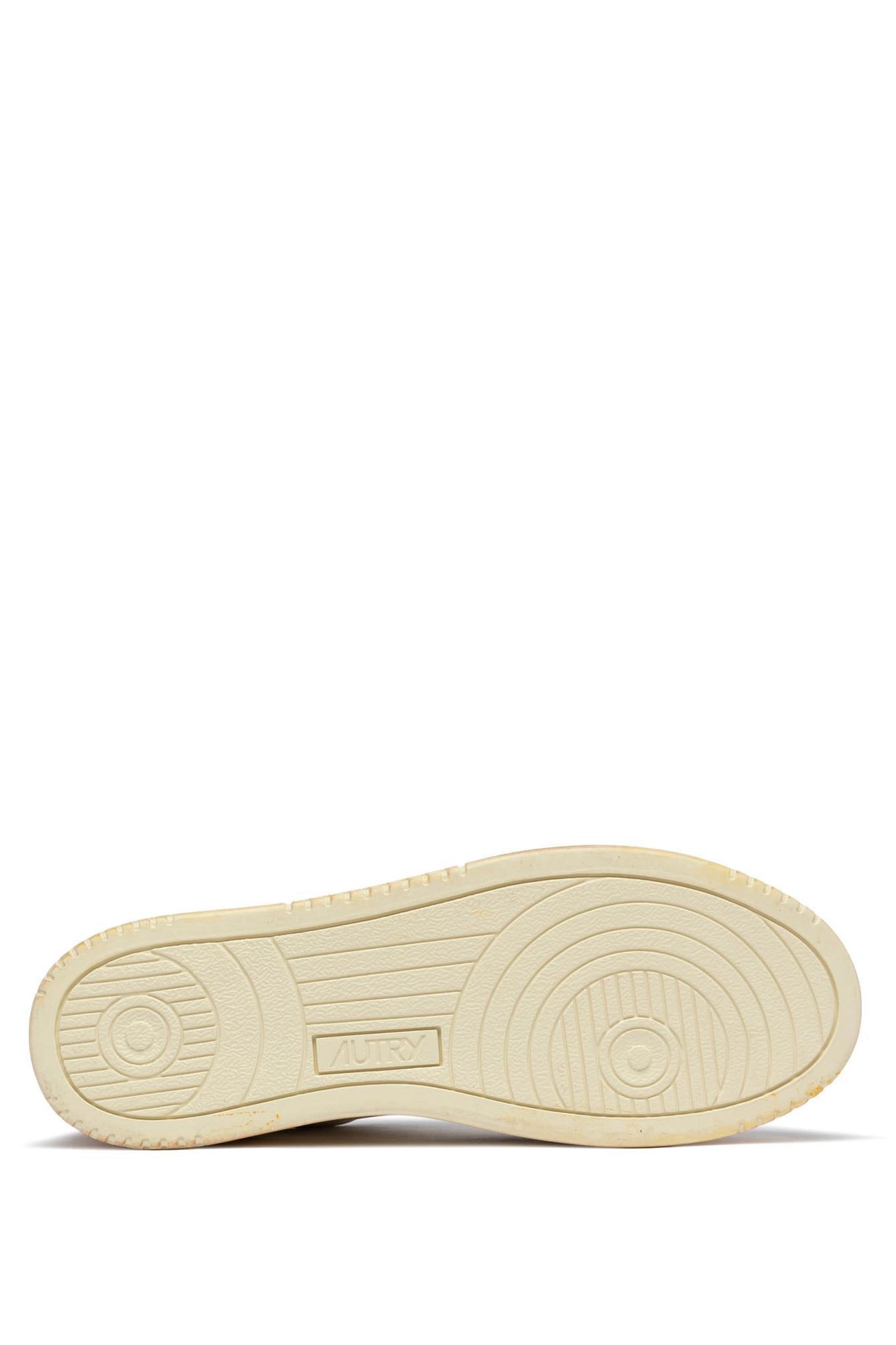 Sneaker medalist super vintage en cuir contrefort bronze