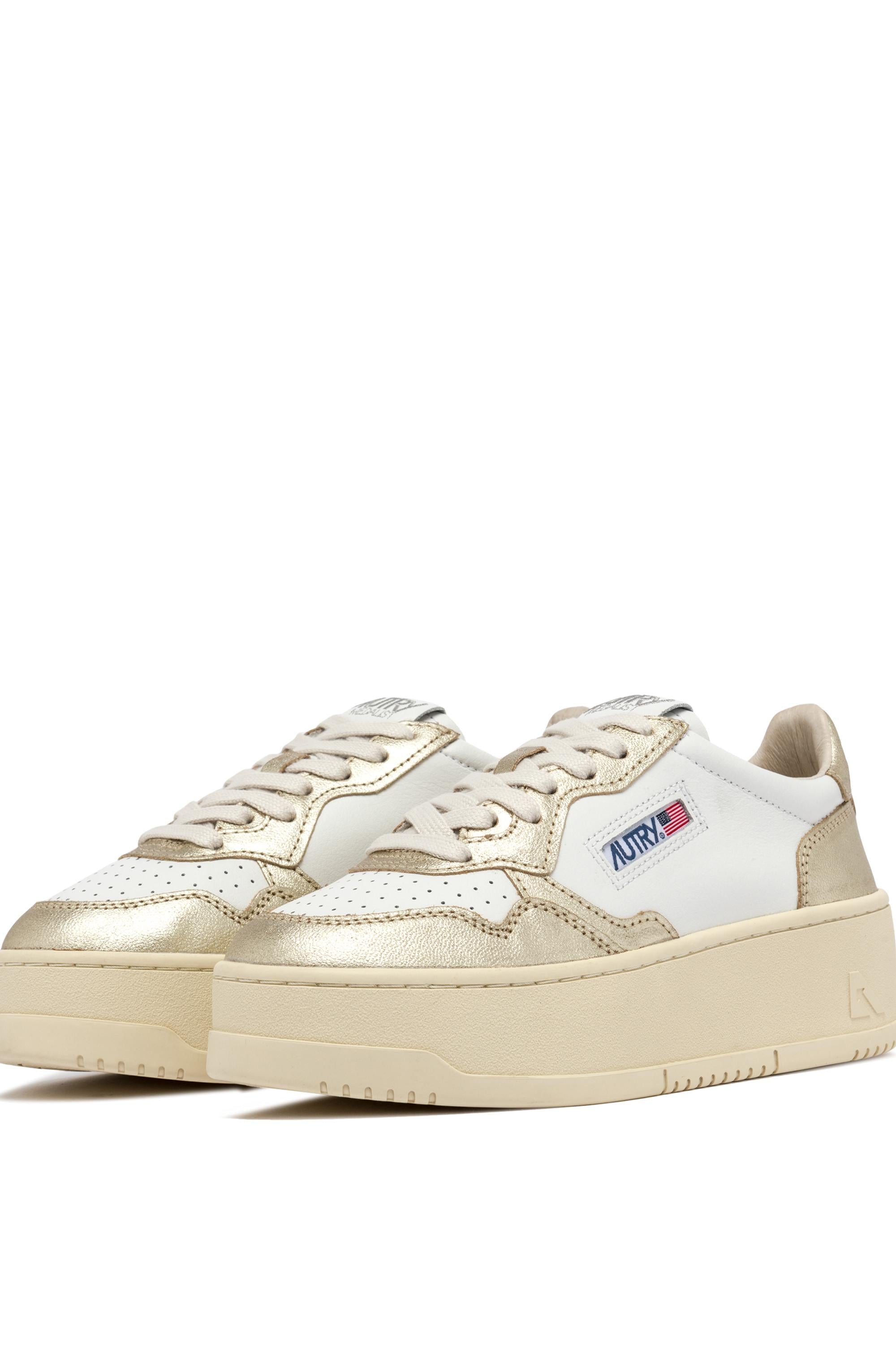 Sneaker femme medalist platform bicolore en cuir