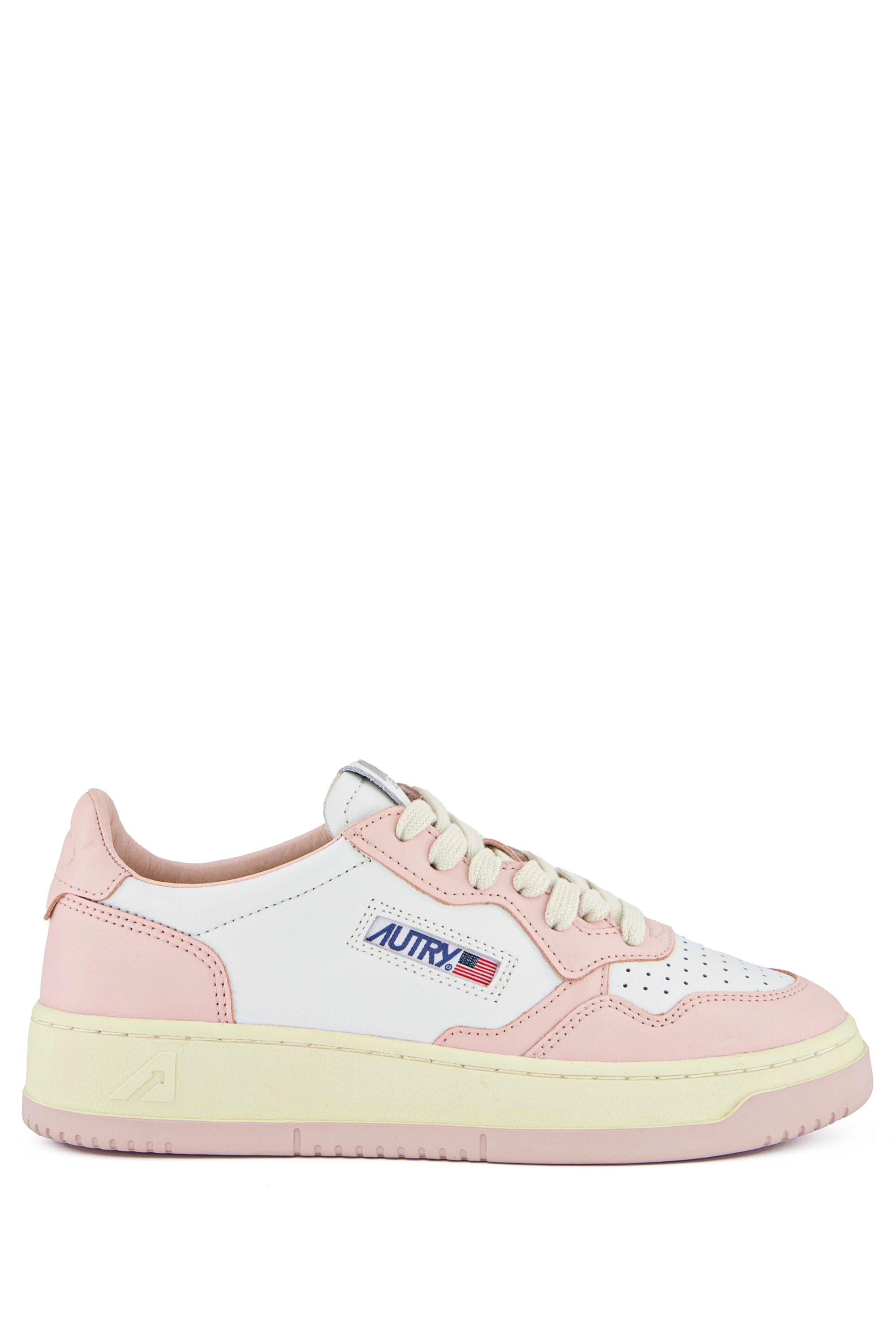 Sneaker medalist femme bicolore en cuir