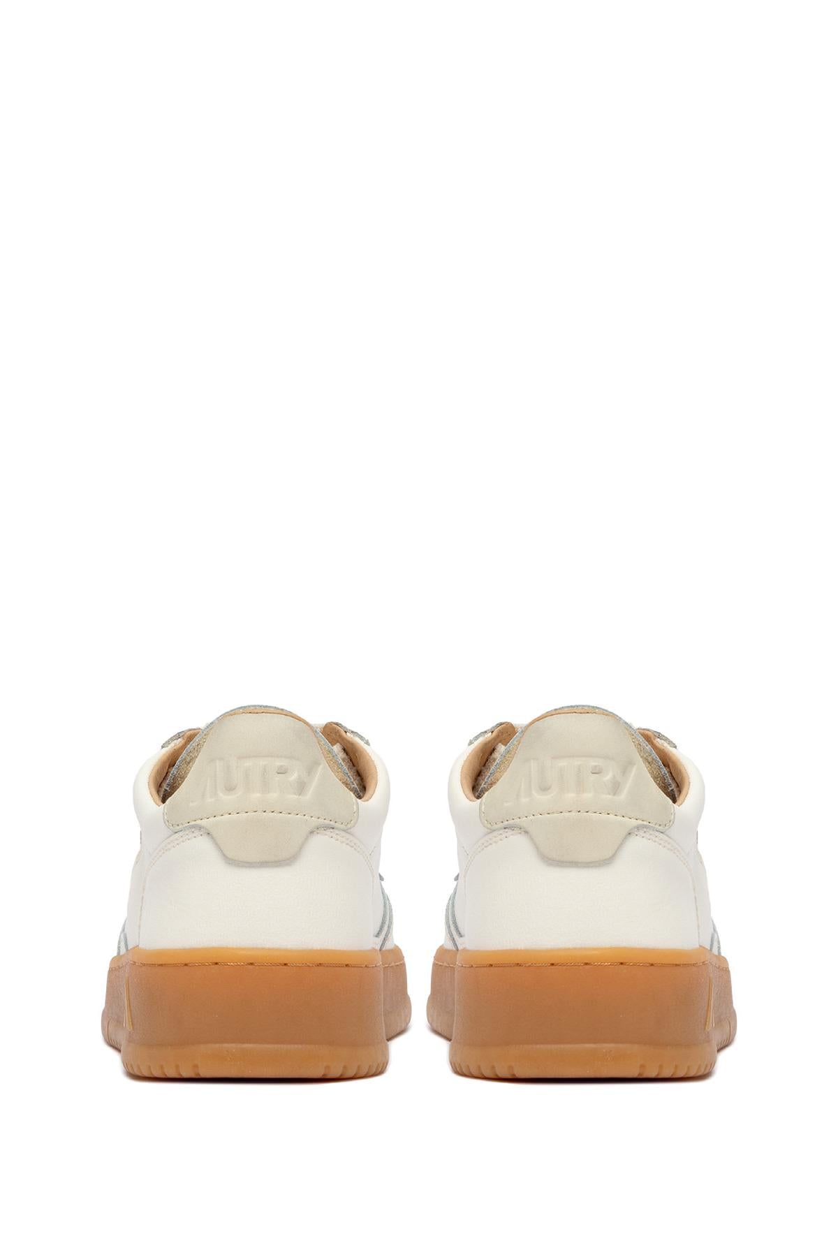 Sneaker medalist en cuir souple