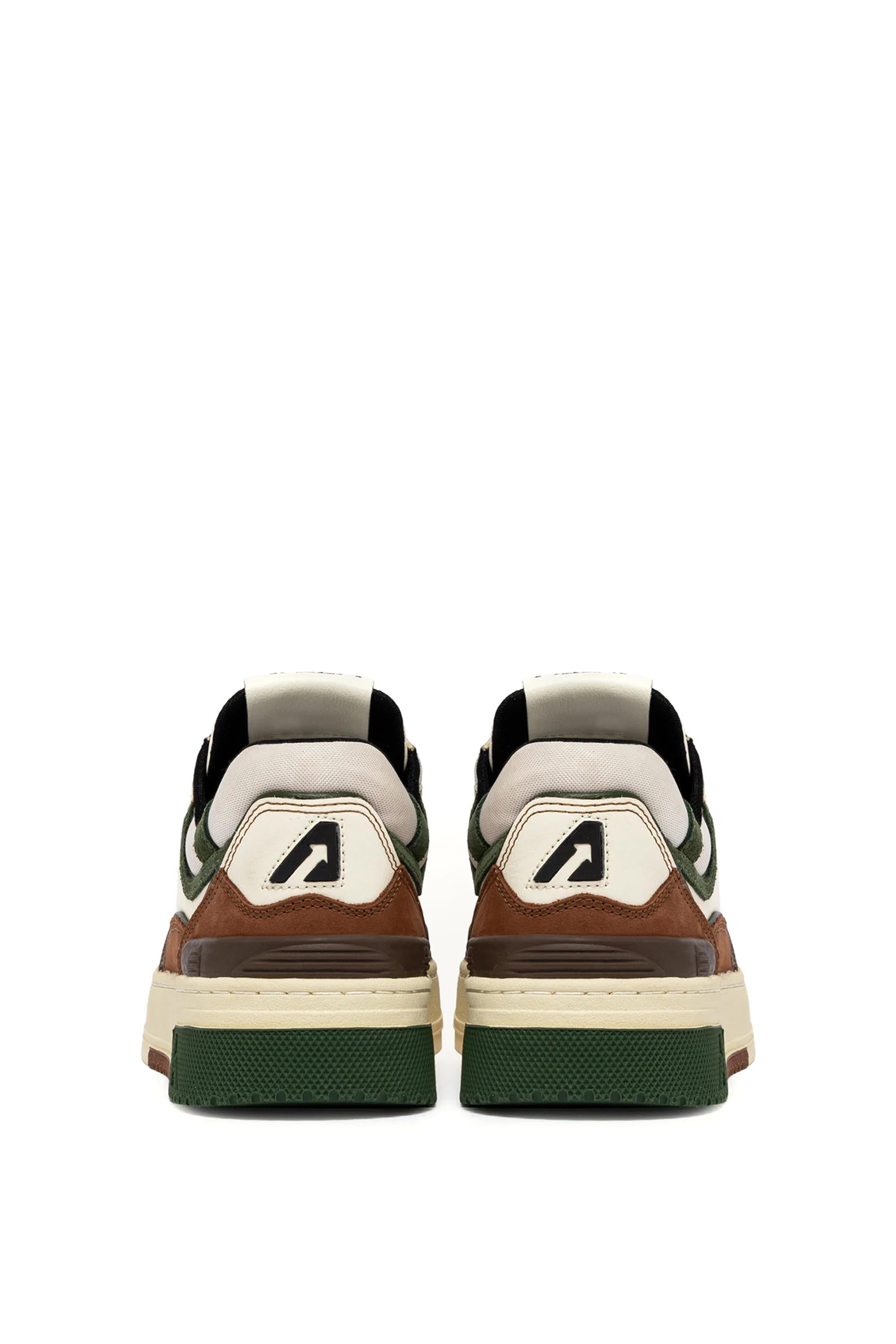 Sneaker basket femme clc teinte vert marron