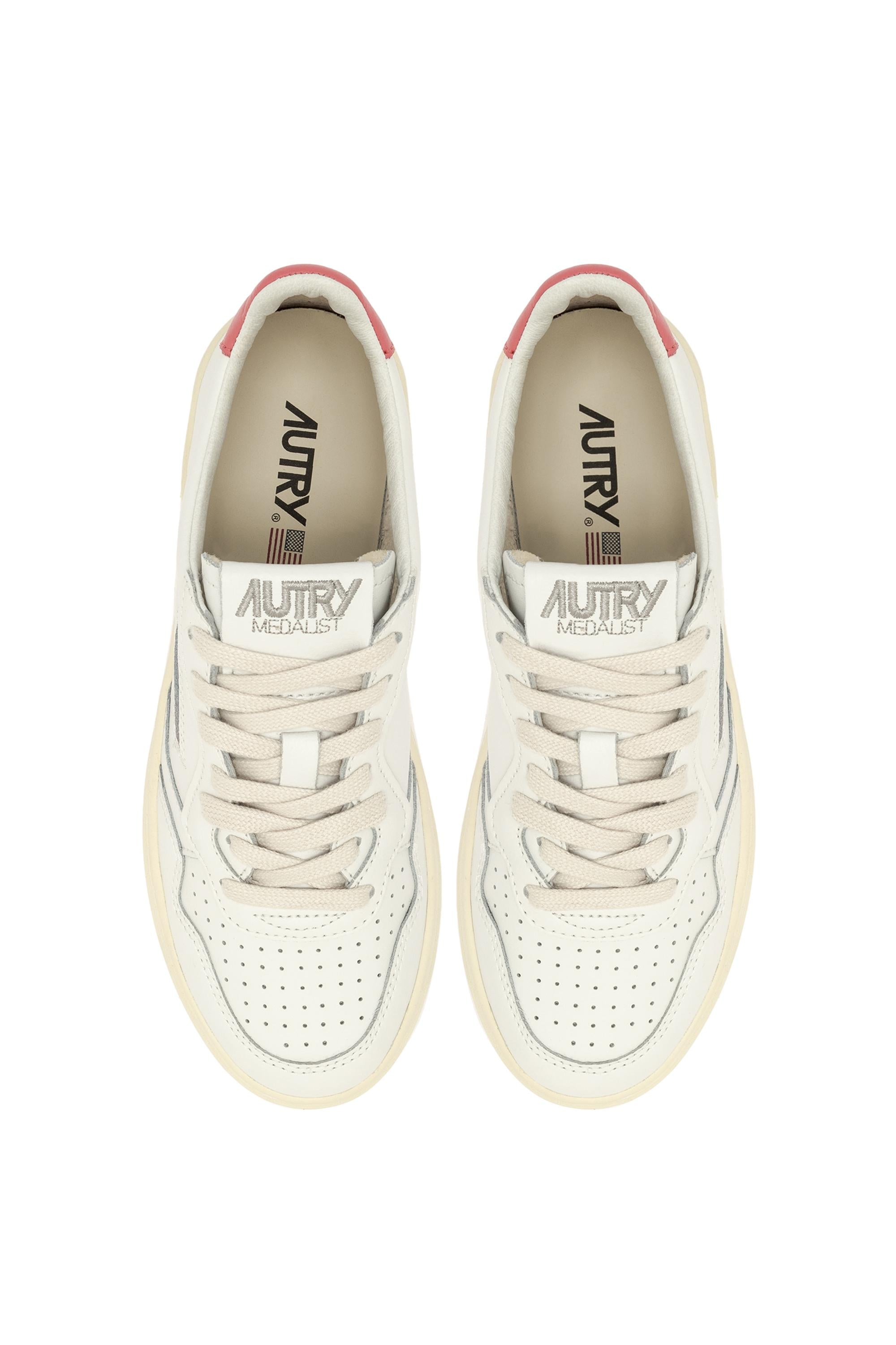 Sneaker femme medalist contrefort rose intense