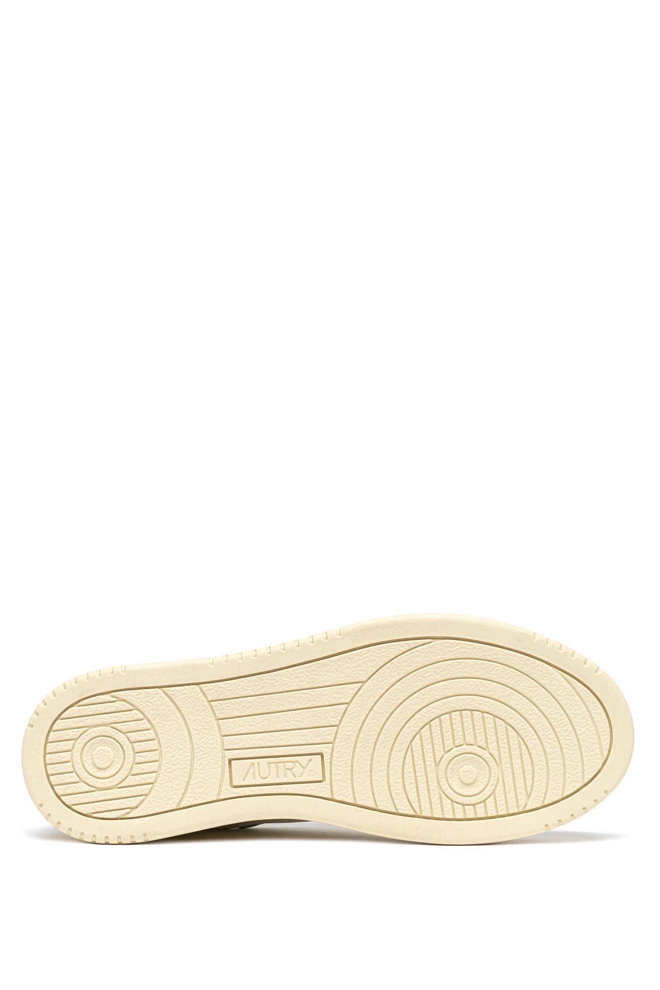 Sneaker dallas en cuir contrefort marron