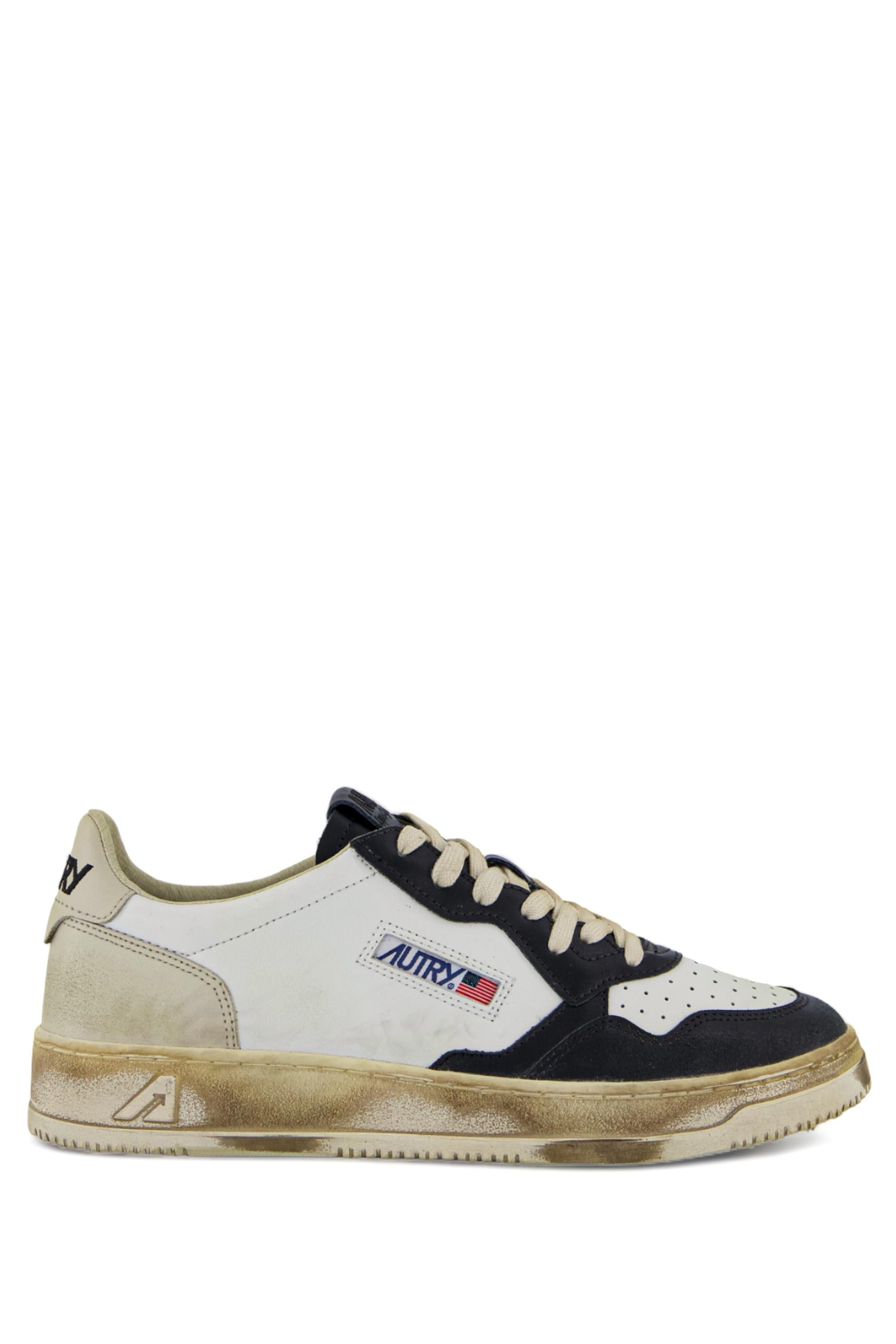 Sneaker super vintage en cuir