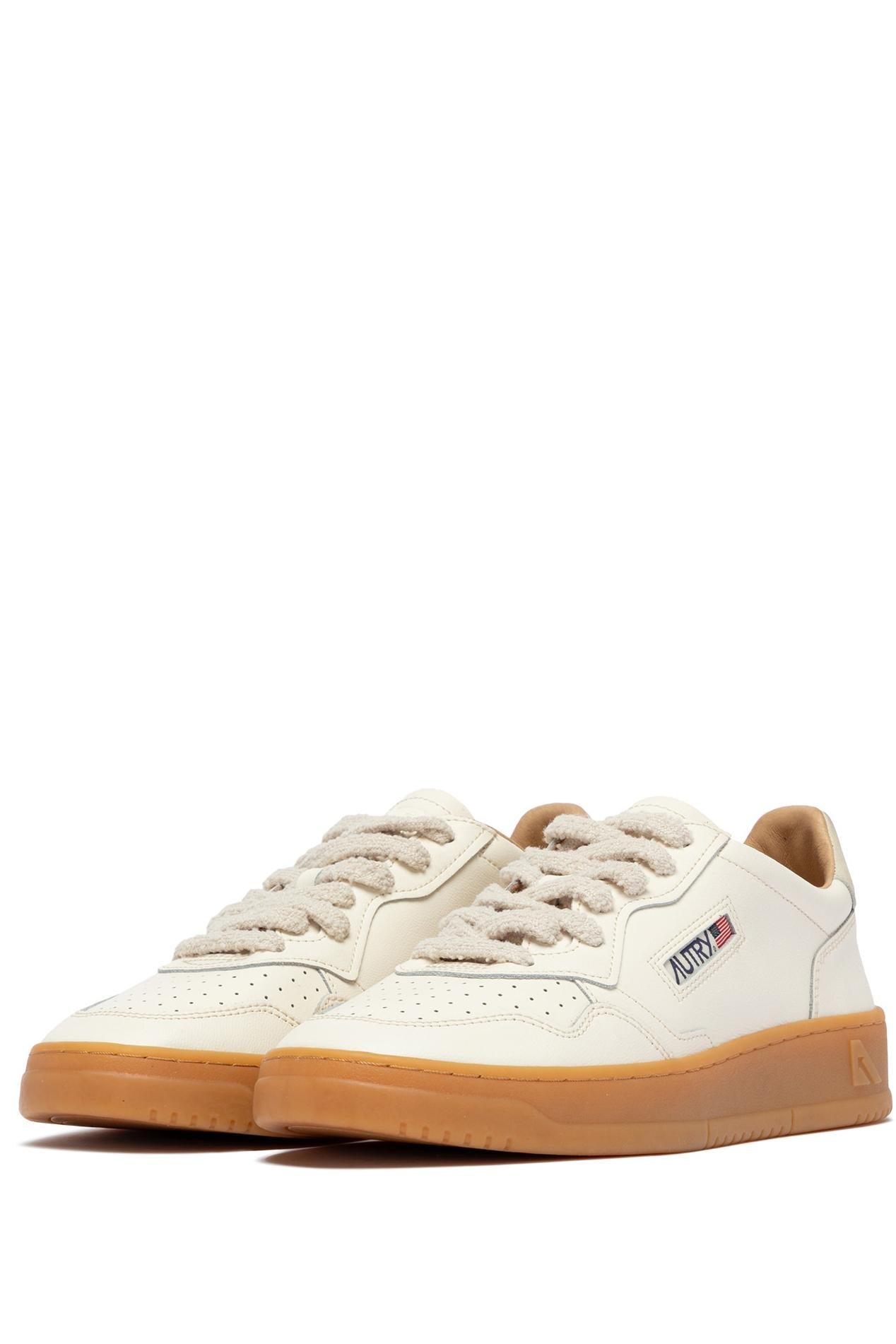 Sneaker medalist en cuir souple