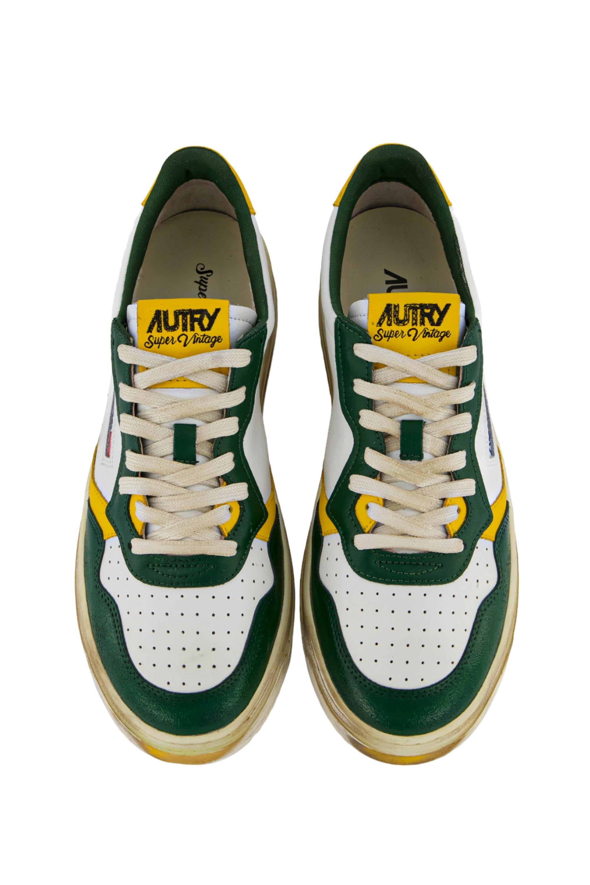 Sneaker super vintage en cuir