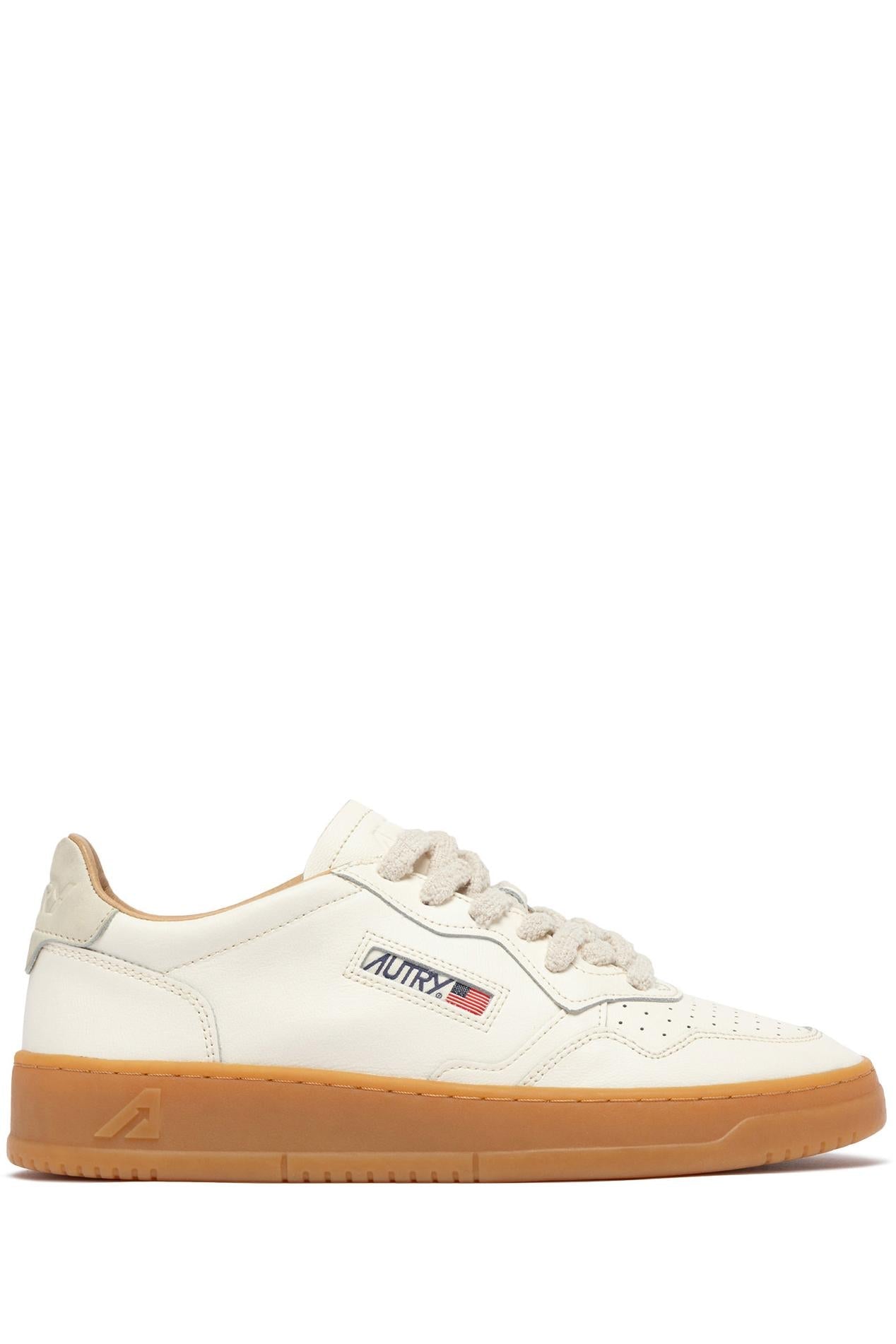 Sneaker medalist en cuir souple