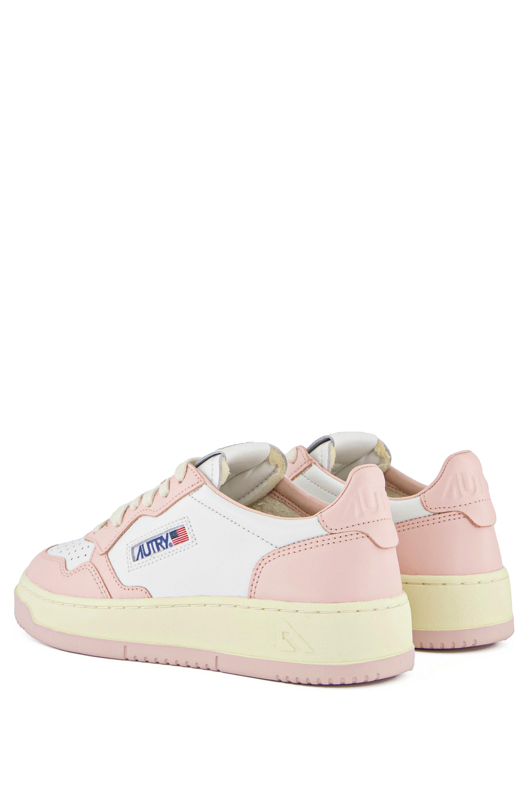 Sneaker medalist femme bicolore en cuir