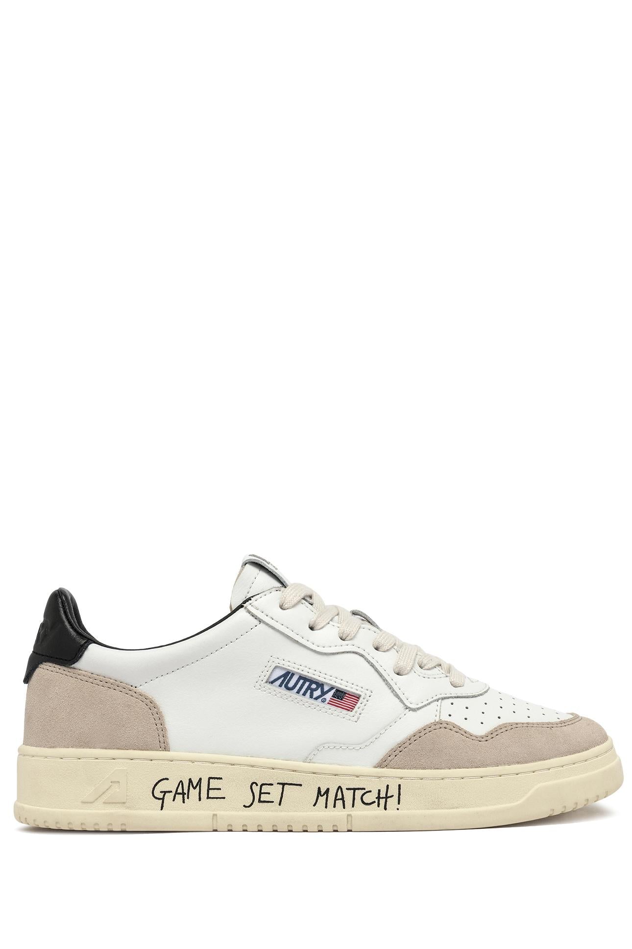Sneaker femme medalist en cuir et daim game set match