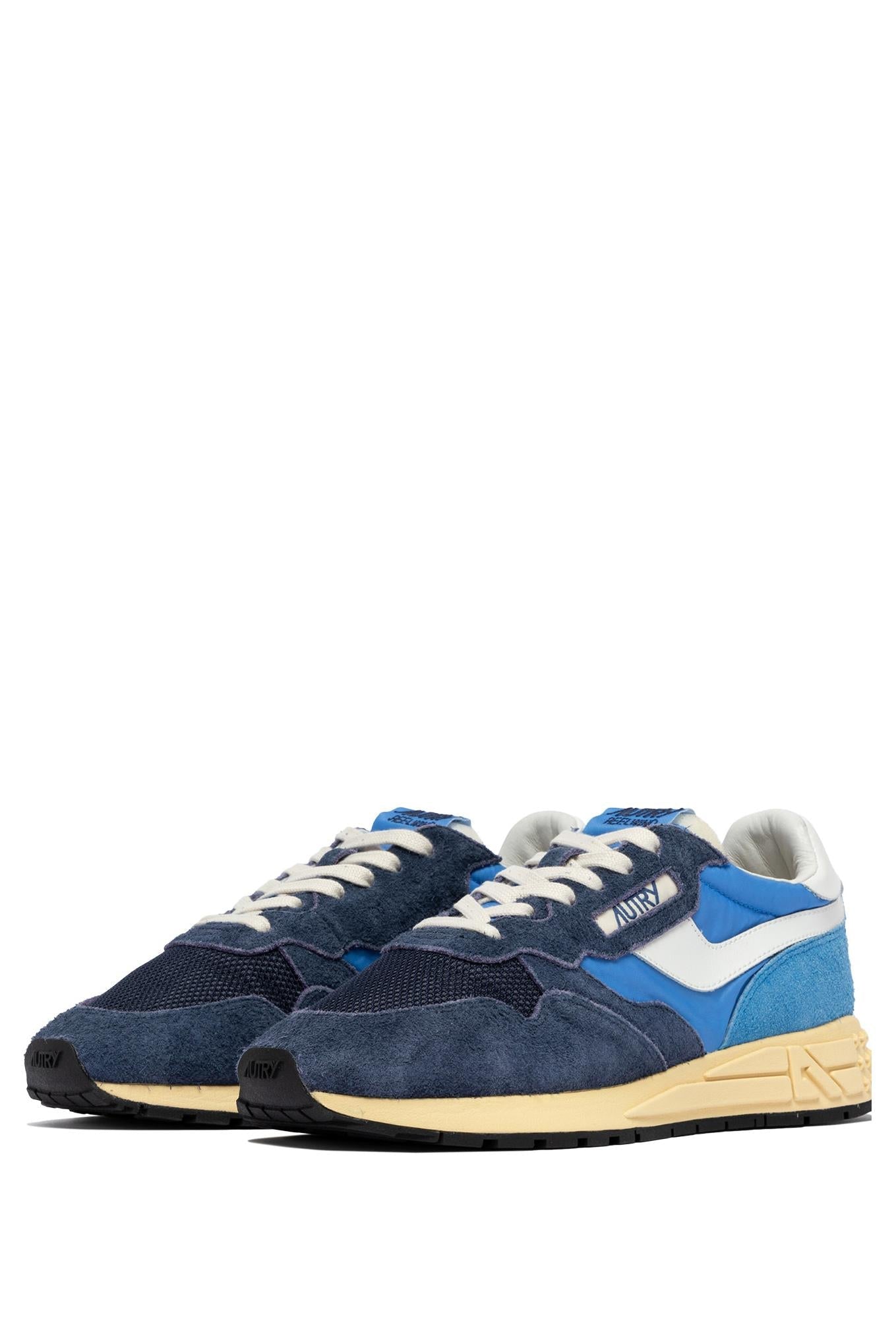 Sneaker reelwind en daim bicoloree et mesh