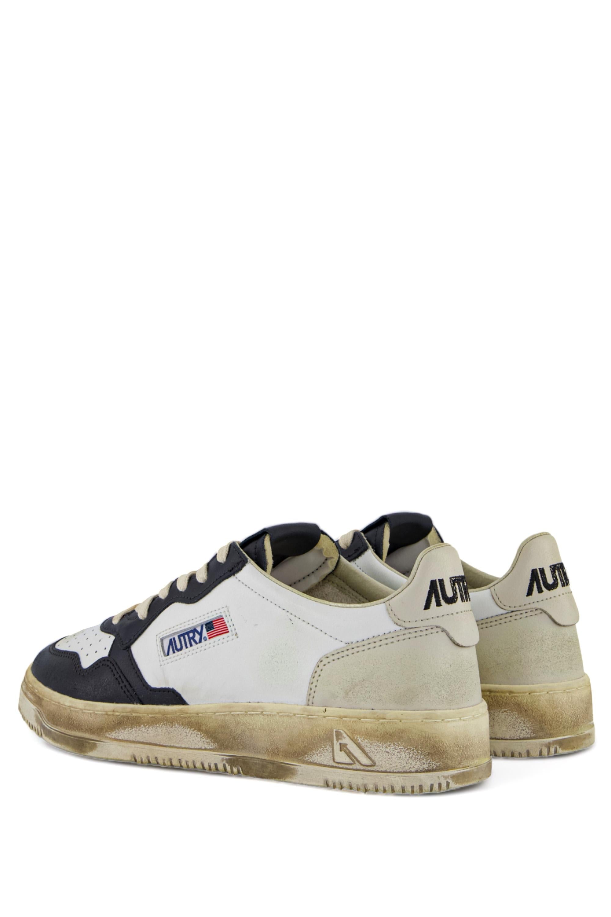 Sneaker super vintage en cuir