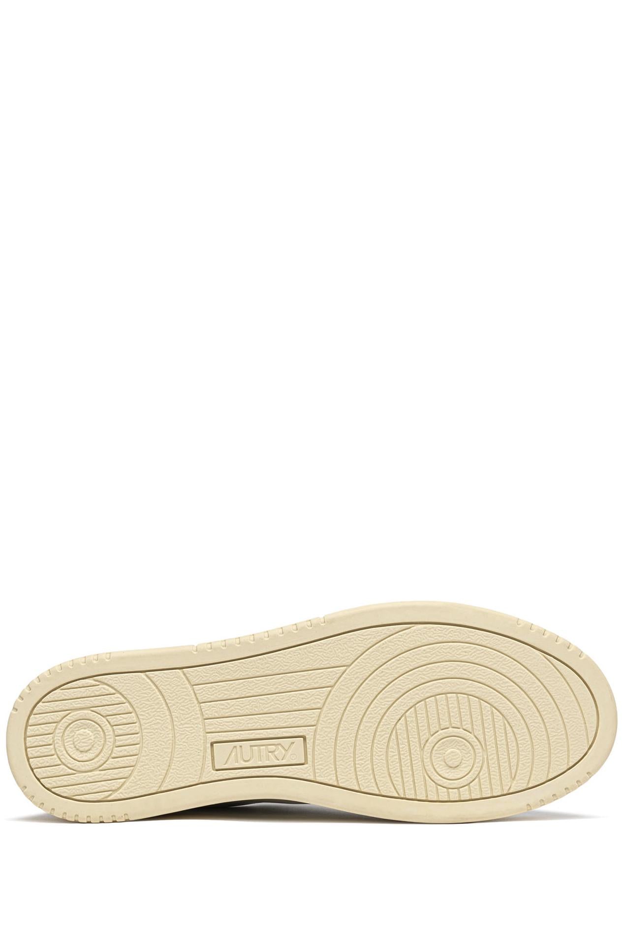 Sneaker medalist bimatière con contrefort bleu ciel