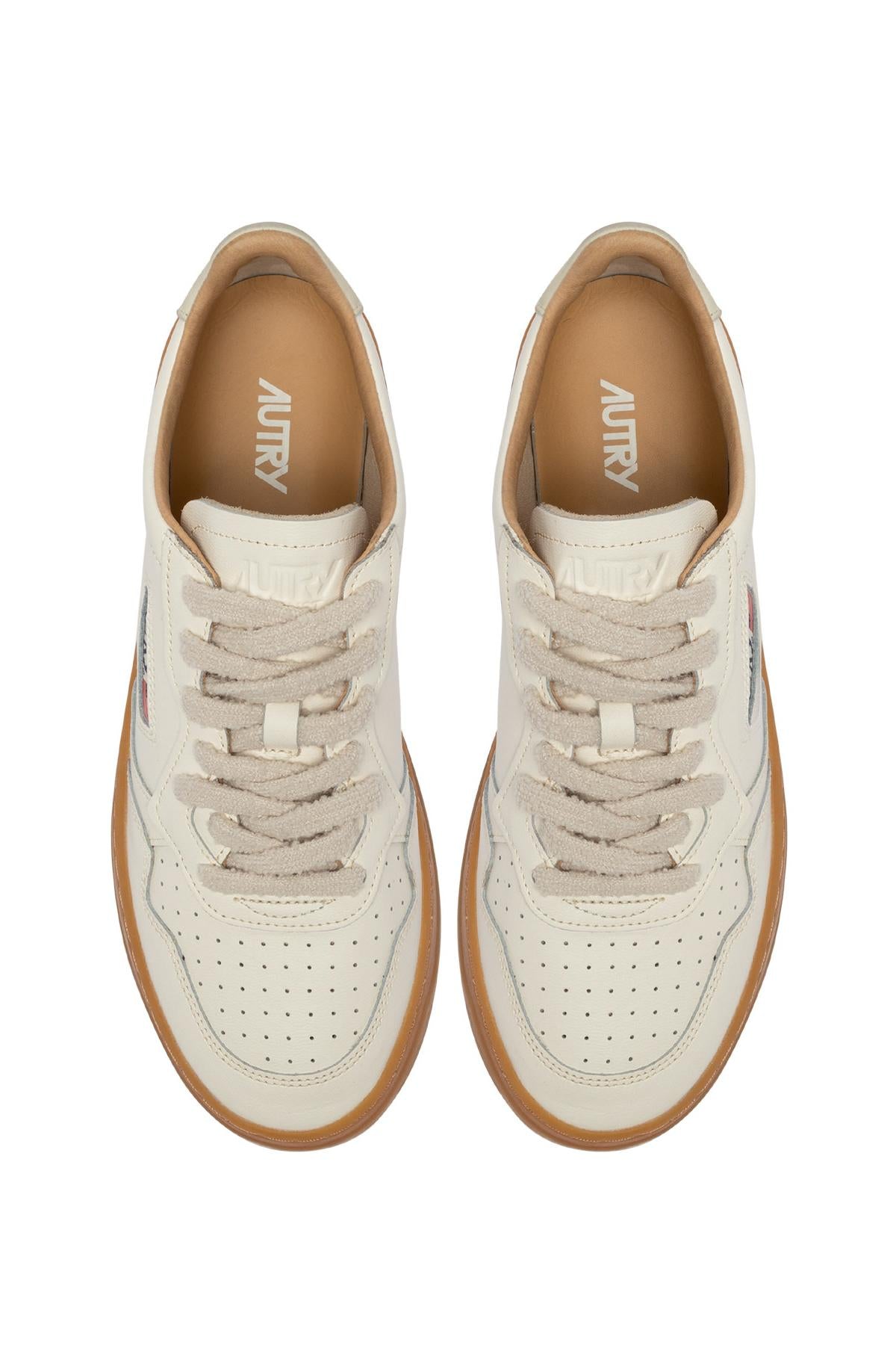 Sneaker medalist en cuir souple