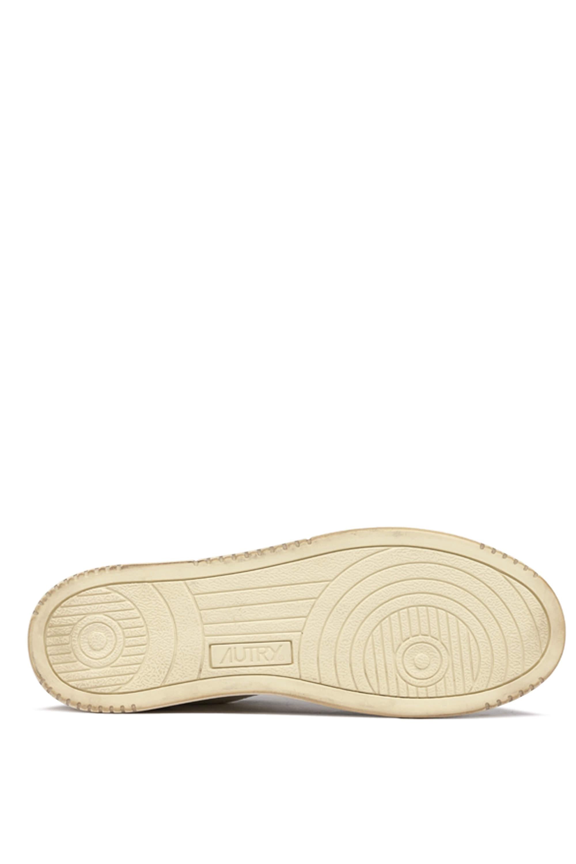 Sneaker super vintage con retro en cuir craquelé