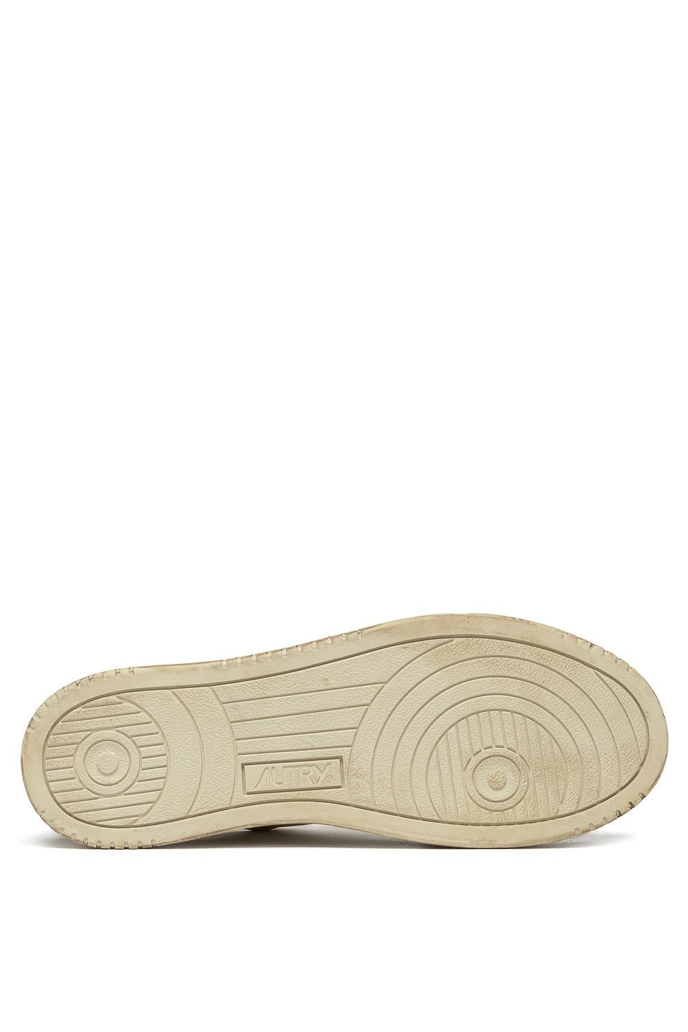 Sneaker supervintage en cuir vieillie