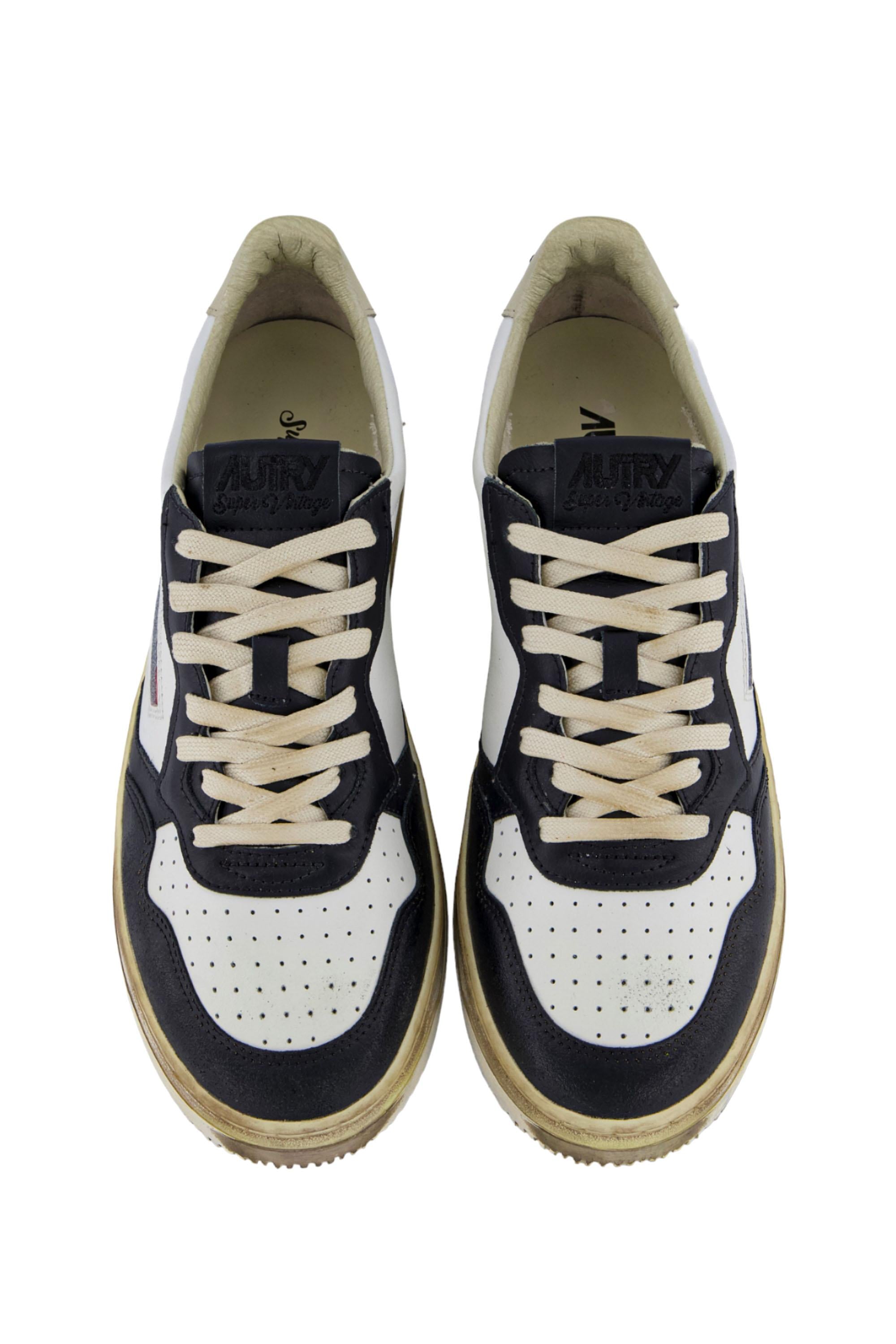 Sneaker super vintage en cuir