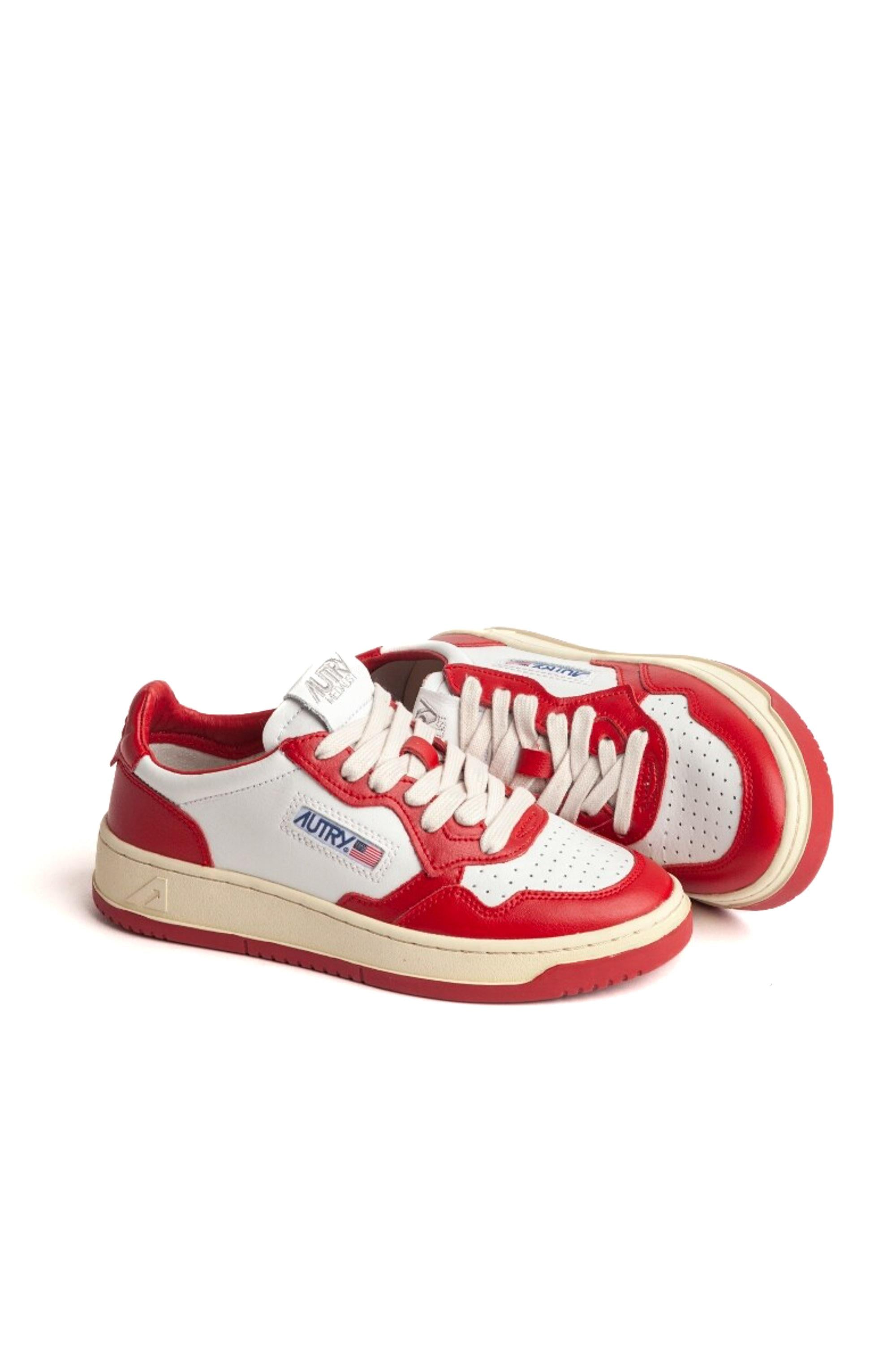 Sneaker medalist bicolore en cuir