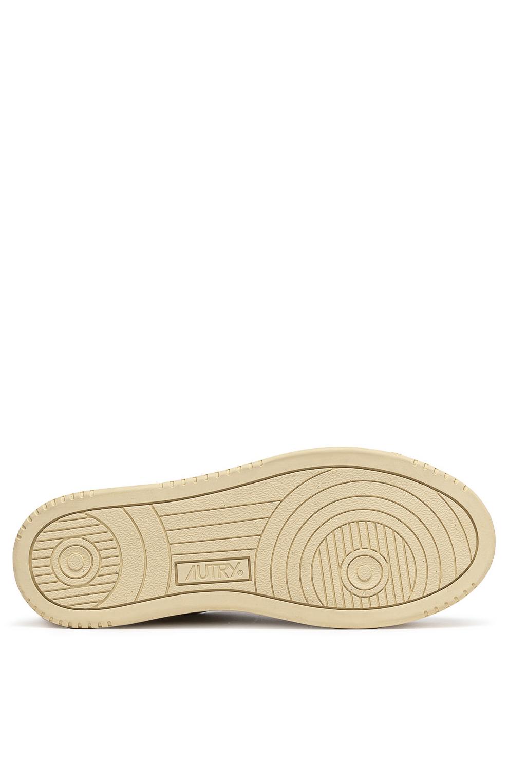 Sneaker femme platform bimatière en cuir e strass