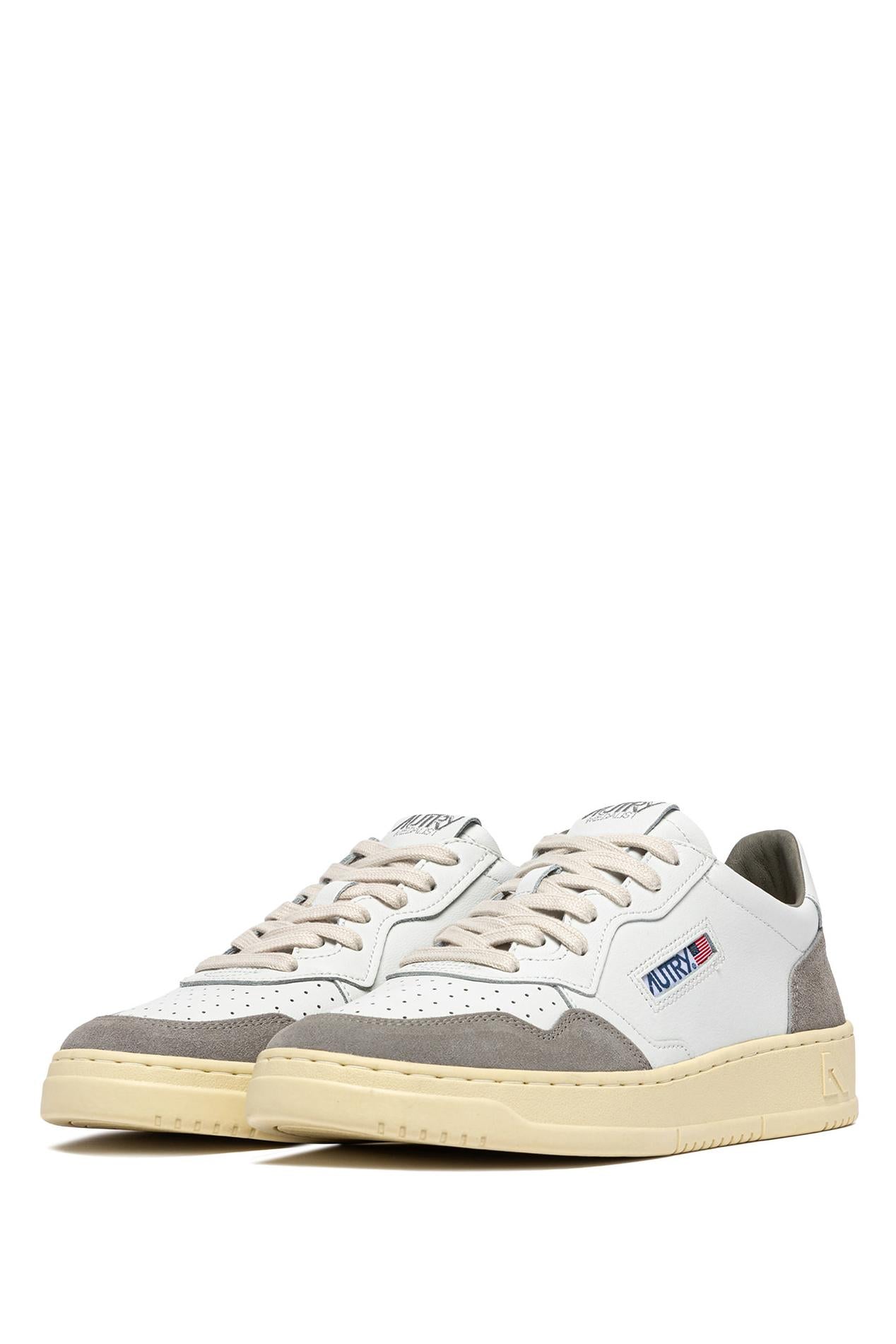 Sneaker medalist en cuir supersoft et daim